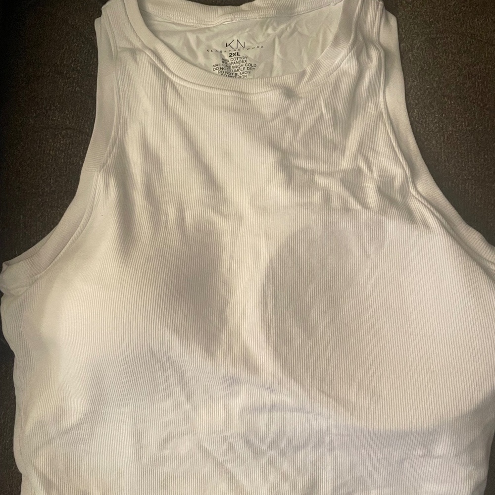 Klassy Network cropped tank with built in bra